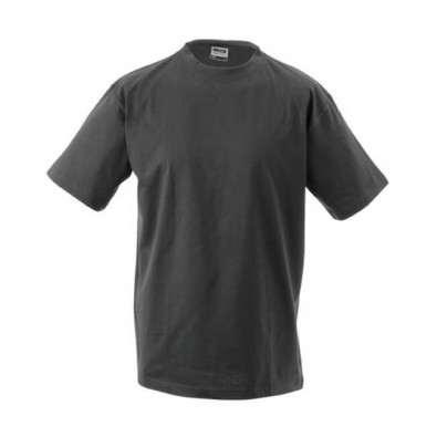 Original James & Nicholson Rundhals T-Shirt für Herren Schwarz | L Original James & Nicholson Rundhals T-Shirt für Herren Schwarz | L