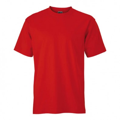 Original James & Nicholson Rundhals T-Shirt für Herren Rot | M