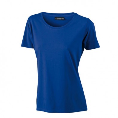 Original James & Nicholson Rundhals T-Shirt für Damen Royalblau | S