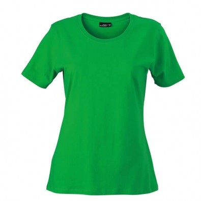 Original James & Nicholson Rundhals T-Shirt für Damen Grün | S