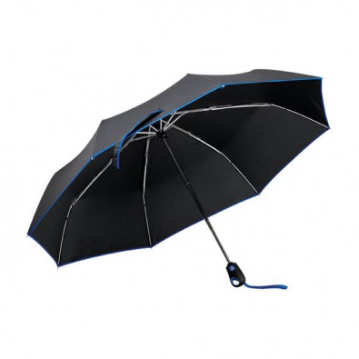 Automatik-Taschenschirm Boom Schwarz-Blau