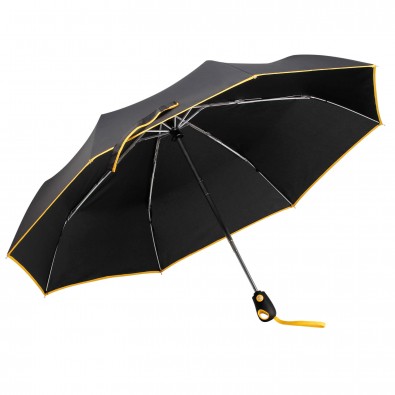 Automatik-Taschenschirm Boom Schwarz-Gelb