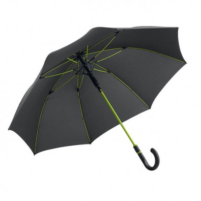 Fare® Automatik-Stockschirm Windproof Anthrazit-Limette