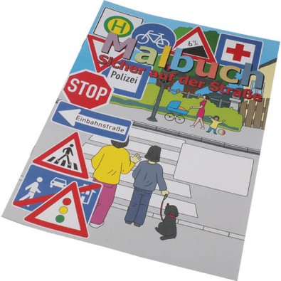 Malbuch A4, Sicher auf der Straße