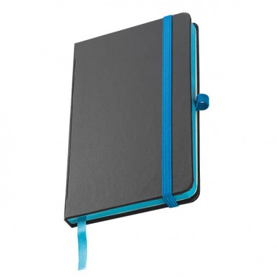 Notizbuch Black-Line DIN A6, Schwarz/Hellblau Notizbuch Black-Line DIN A6, Schwarz/Hellblau