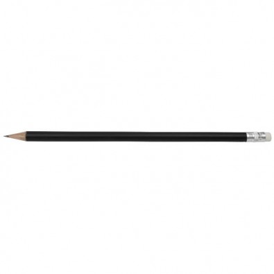 Bleistift Colore mit Radiergummi Schwarz-Matt