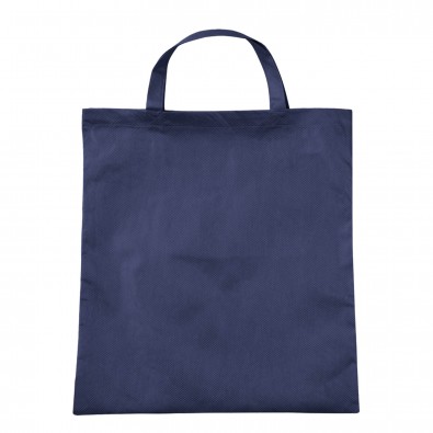 Vliestasche Textile mit kurzen Henkeln Dunkelblau