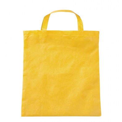 Vliestasche Textile mit kurzen Henkeln Gelb