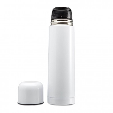 Isolierkanne Mono Weiß-Metallic | 0,5l