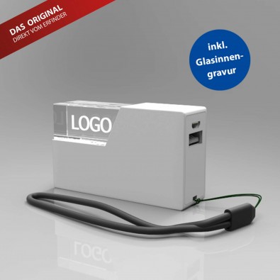 Powerbank 3D, 2600 mAh, Weiß Powerbank 3D, 2600 mAh, Weiß