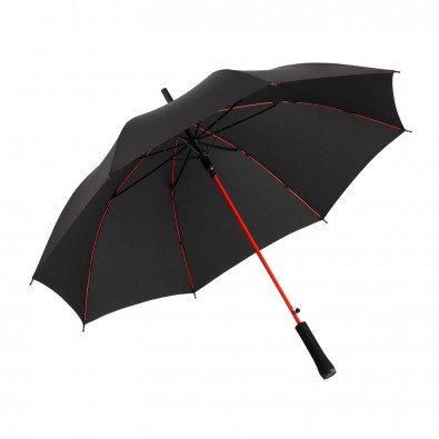 Fare® Automatik-Stockschirm Colorline Schwarz/Rot