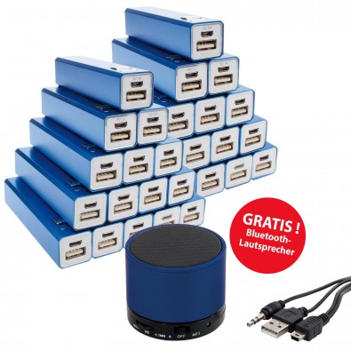 Powerbank Spar-Set, 31-tlg., Blau Powerbank Spar-Set, 31-tlg., Blau