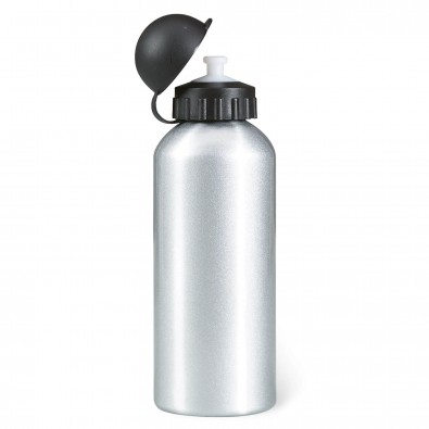 Metall-Trinkflasche Aktiv Silber Metall-Trinkflasche Aktiv Silber