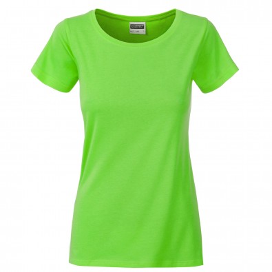Original James Nicholson Damen Basic T-Shirt aus Bio-Baumwolle, Lime-Green, XS Original James Nicholson Damen Basic T-Shirt aus Bio-Baumwolle, Lime-Green, XS