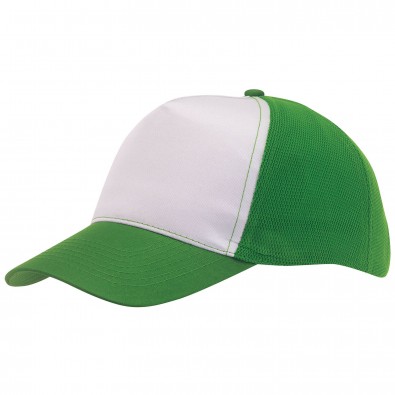 5-Panel-Cap Breezy Grün/Weiß