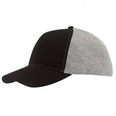 5-Panel-Cap Trend Schwarz/Grau