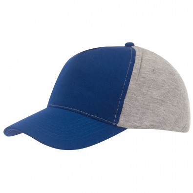 5-Panel-Cap Trend Royalblau/Grau