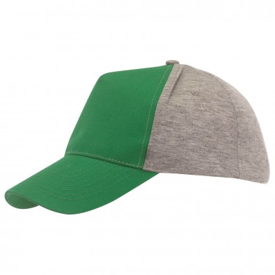 5-Panel-Cap Trend Grün/Grau