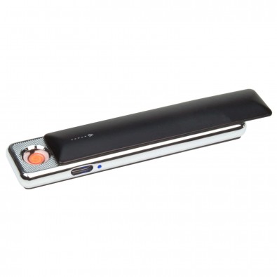USB-Zigarettenanzünder inkl. Ladekabel, Schwarz/Silber USB-Zigarettenanzünder inkl. Ladekabel, Schwarz/Silber