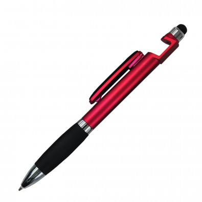 Kugelschreiber 4in1 Santiago Rot-Metallic