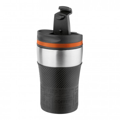Thermobecher Voila Schwarz/Orange