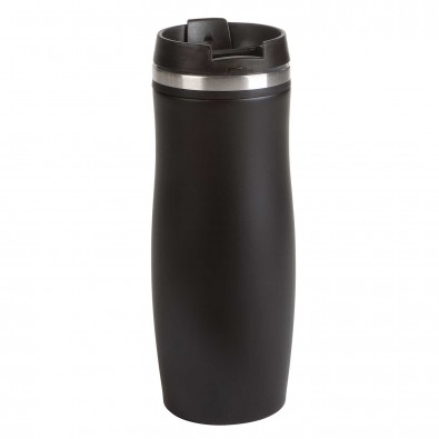 Edelstahl-Isolierbecher Smooth, Schwarz/Schwarz Edelstahl-Isolierbecher Smooth, Schwarz/Schwarz