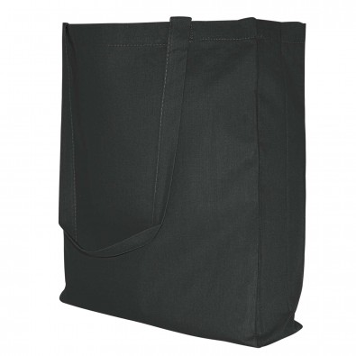 Baumwoll-Shopper in 10 Farben, Schwarz Baumwoll-Shopper in 10 Farben, Schwarz