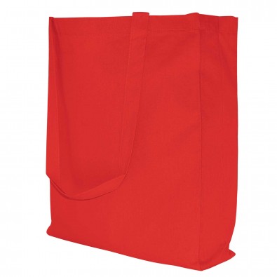 Baumwoll-Shopper in 10 Farben, Rot Baumwoll-Shopper in 10 Farben, Rot