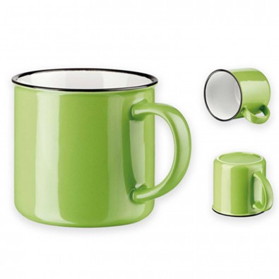 Keramiktasse Camper, Hellgrün Keramiktasse Camper, Hellgrün