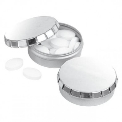 Mini-Click-Dose VIVIL rund, Silber Mini-Click-Dose VIVIL rund, Silber