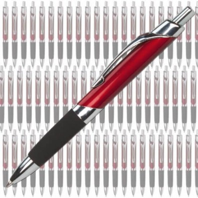 Werbe-Set: 300 Kugelschreiber Bregenz Rot/Metallic Werbe-Set: 300 Kugelschreiber Bregenz Rot/Metallic