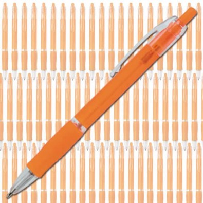 Werbe-Set: 400 Kugelschreiber Atlantis Streuartikel Orange/Frosted