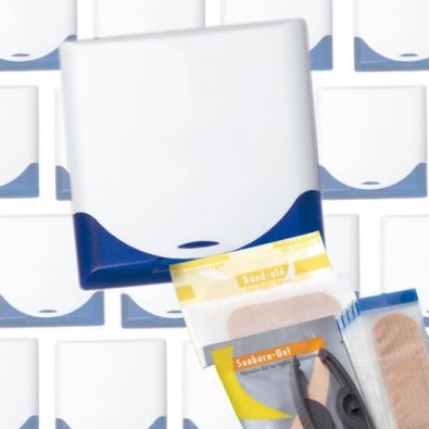 Werbe-Set: 60 Teile VitaBox FirstAid, Weiß/Blau Werbe-Set: 60 Teile VitaBox FirstAid, Weiß/Blau