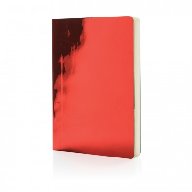 DIN A5 Deluxe Metallic Notizbuch, rot DIN A5 Deluxe Metallic Notizbuch, rot