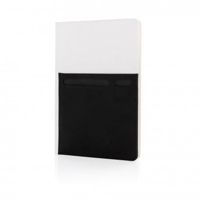 DIN A5 Deluxe Notizbuch mit Fächern, weiß DIN A5 Deluxe Notizbuch mit Fächern, weiß