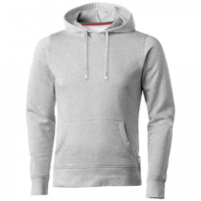 Alley Kapuzensweat, grau meliert, M Alley Kapuzensweat, grau meliert, M