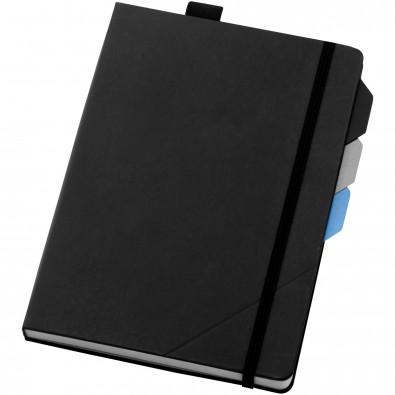 Alpha A5 Notizbuch mit Seitentrennern, schwarz Alpha A5 Notizbuch mit Seitentrennern, schwarz