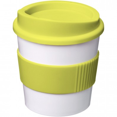 Americano® Primo 250 ml Becher mit Schutzring, weiss,limone Americano® Primo 250 ml Becher mit Schutzring, weiss,limone