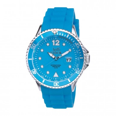 Armbanduhr LOLLICLOCK-CHROME DATE, hellblau Armbanduhr LOLLICLOCK-CHROME DATE, hellblau