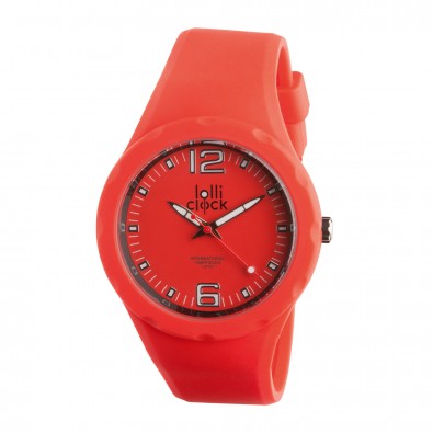 Armbanduhr LOLLICLOCK-FRESH, rot/schwarz Armbanduhr LOLLICLOCK-FRESH, rot/schwarz