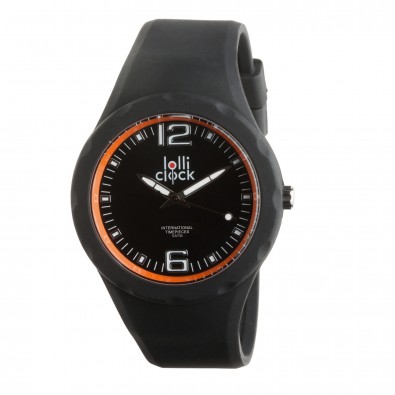 Armbanduhr LOLLICLOCK-FRESH, schwarz/orange Armbanduhr LOLLICLOCK-FRESH, schwarz/orange