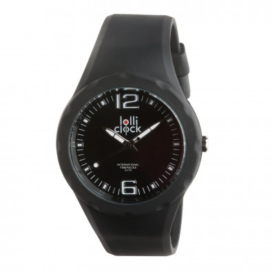 Armbanduhr LOLLICLOCK-FRESH, schwarz/schwarz Armbanduhr LOLLICLOCK-FRESH, schwarz/schwarz