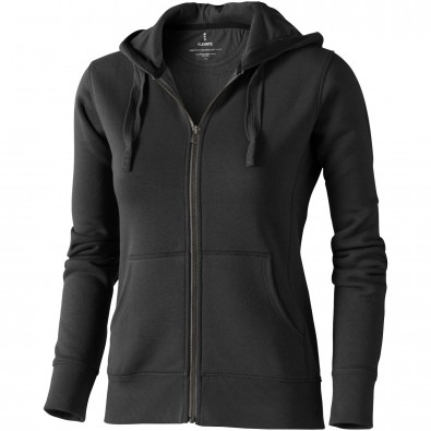 ELEVATE Damen Kapuzensweatjacke Arora, anthrazit, L ELEVATE Damen Kapuzensweatjacke Arora, anthrazit, L