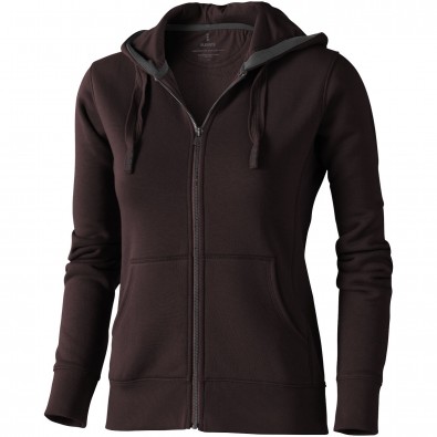 ELEVATE Damen Kapuzensweatjacke Arora, braun, XL ELEVATE Damen Kapuzensweatjacke Arora, braun, XL