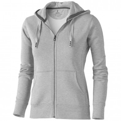 Arora Kapuzensweatjacke für Damen, grau meliert, L Arora Kapuzensweatjacke für Damen, grau meliert, L