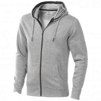 Arora Kapuzensweatjacke für Herren, grau meliert, XL Arora Kapuzensweatjacke für Herren, grau meliert, XL
