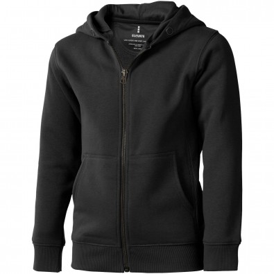 Arora Kinder-Kapuzenpullover mit durchgehendem Reißverschluss, anthrazit, 104 Arora Kinder-Kapuzenpullover mit durchgehendem Reißverschluss, anthrazit, 104