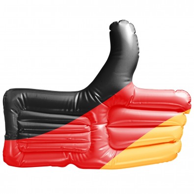 Aufblasbarer Daumen Deutschland Aufblasbarer Daumen Deutschland