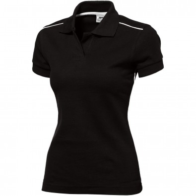 Backhand Damen Poloshirt, schwarz, XL Backhand Damen Poloshirt, schwarz, XL
