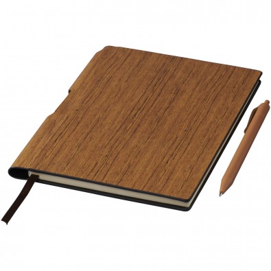 Bardi DIN A5 Notizblock mit Stift, braun Bardi DIN A5 Notizblock mit Stift, braun